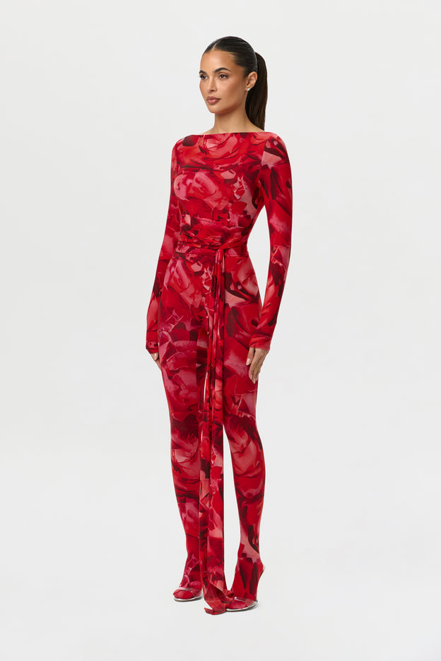 Bare Body Boatneck Draped Top