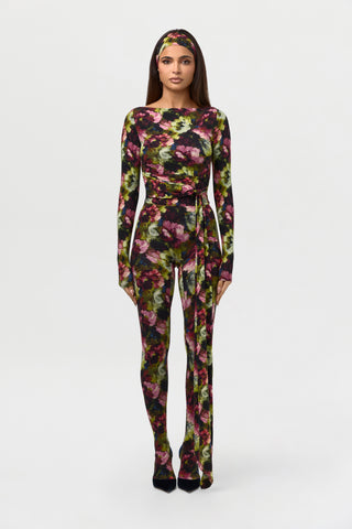 Naked Print Closed Toe Leggings