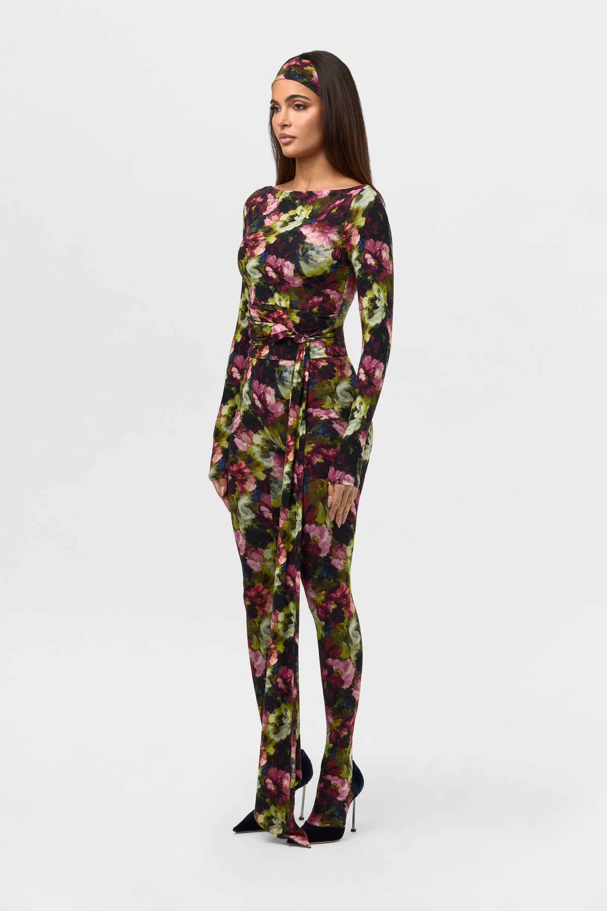Naked Print Closed Toe Leggings Petite