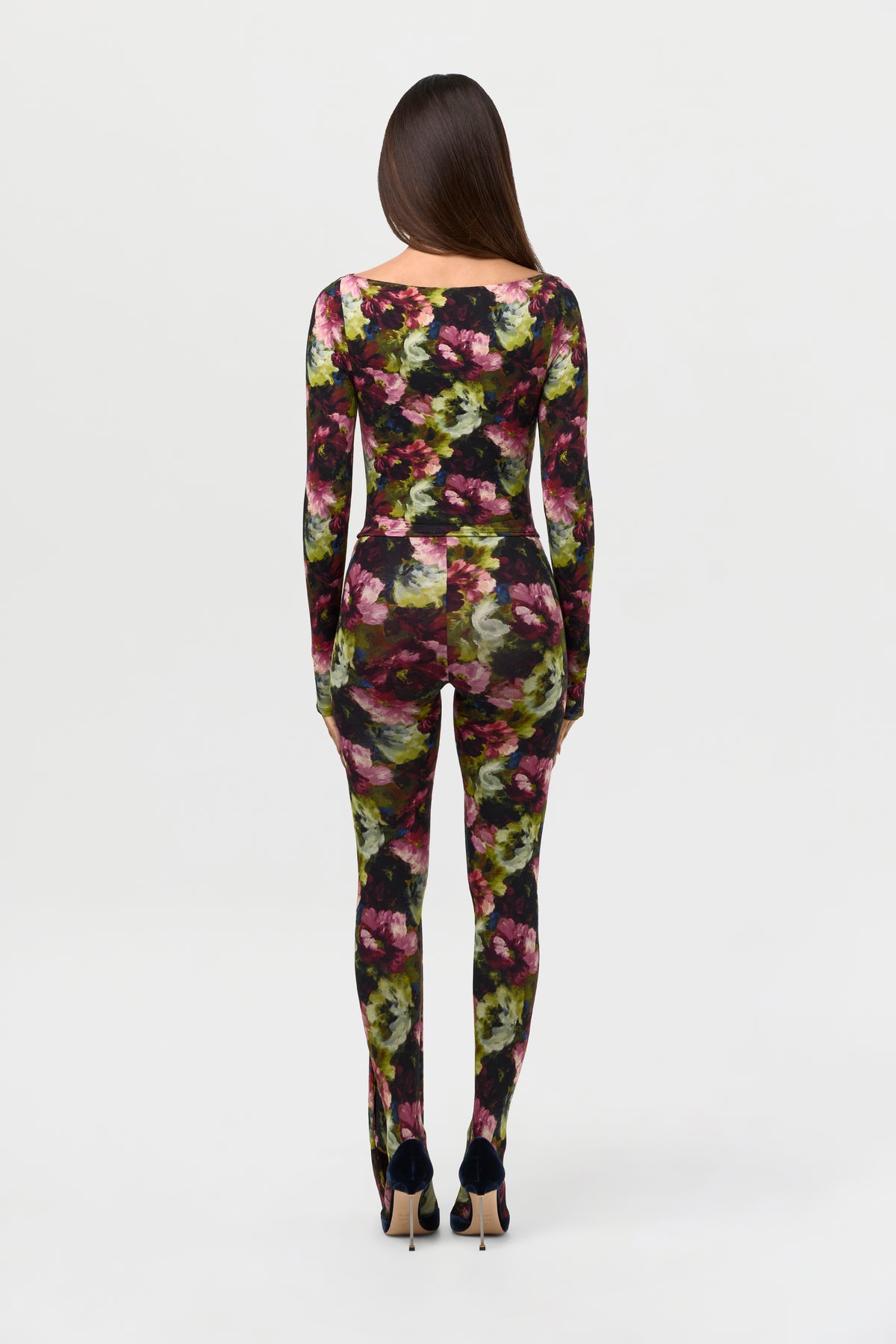 Naked Print Closed Toe Leggings Petite