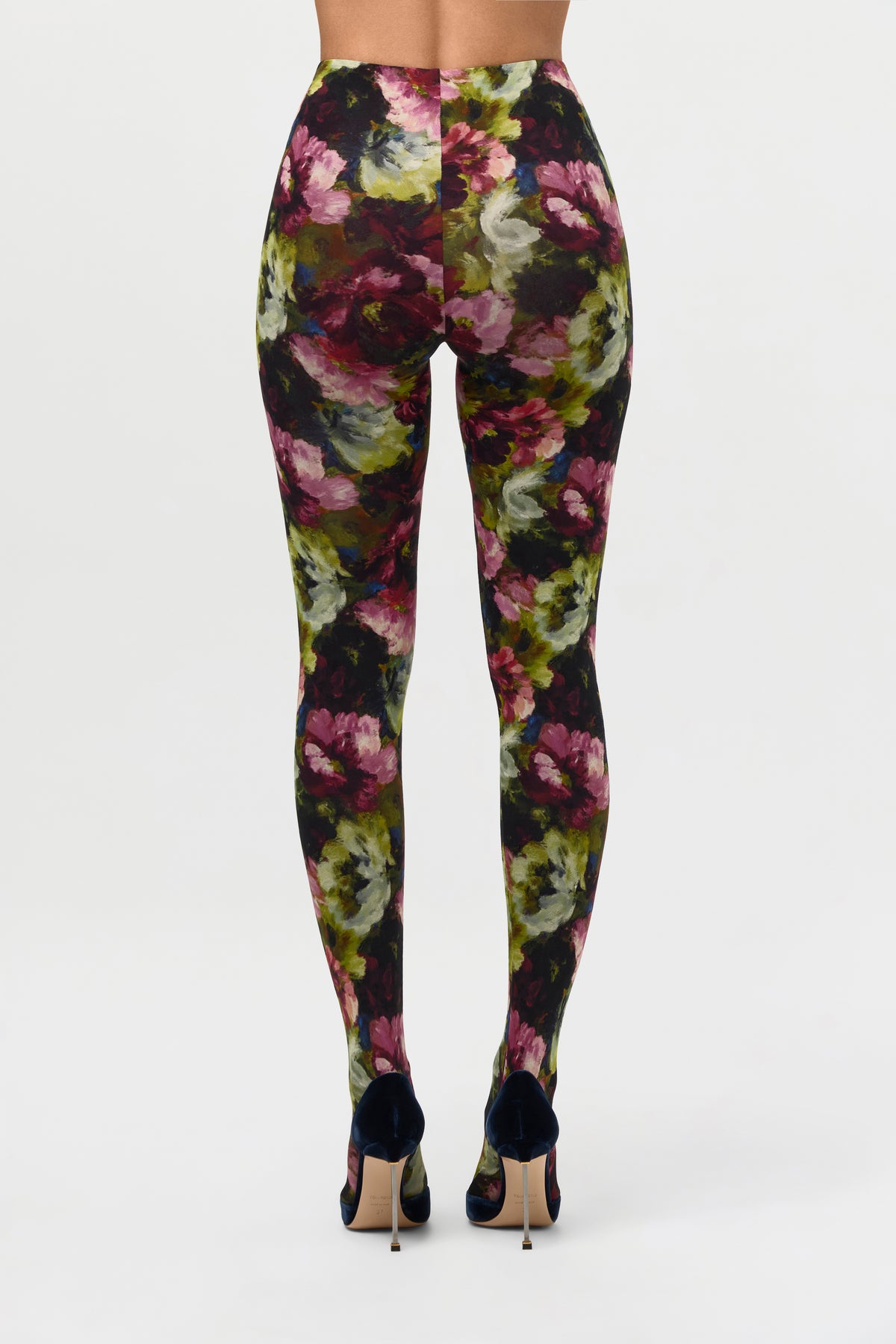Naked Print Closed Toe Leggings