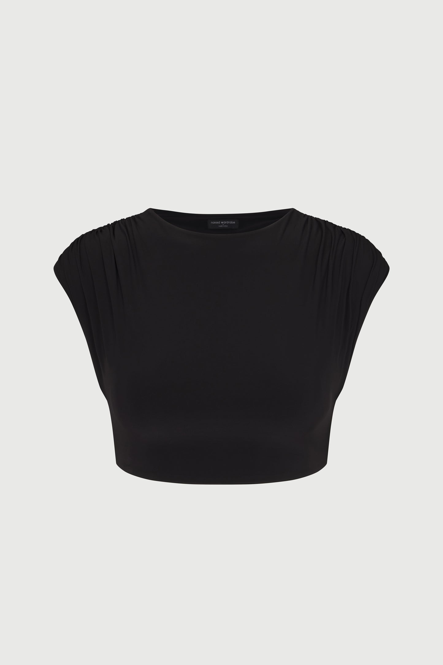 HOURGLASS POWER SHOULDER CROP TOP