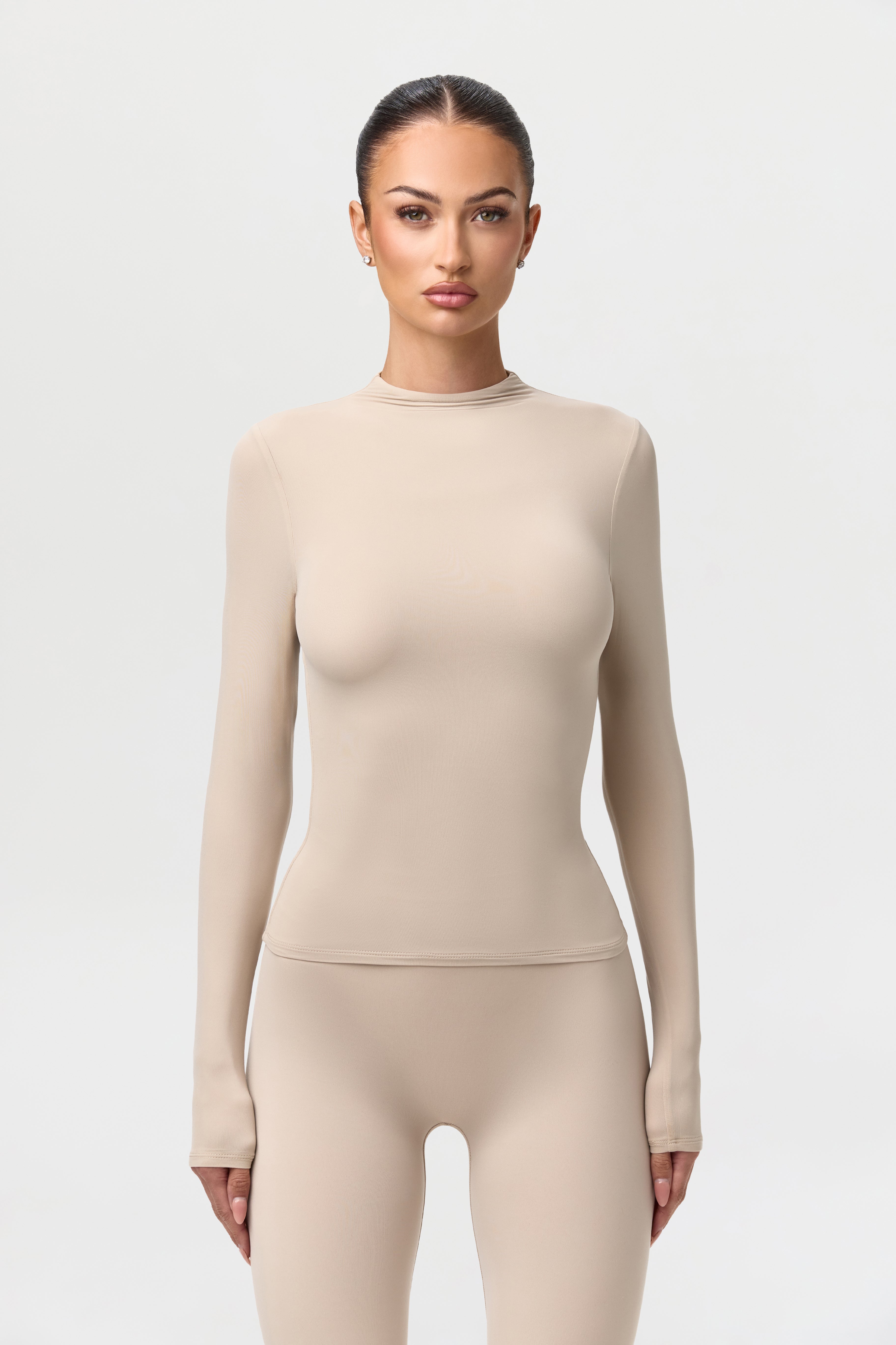 Naked Mock Neck Top