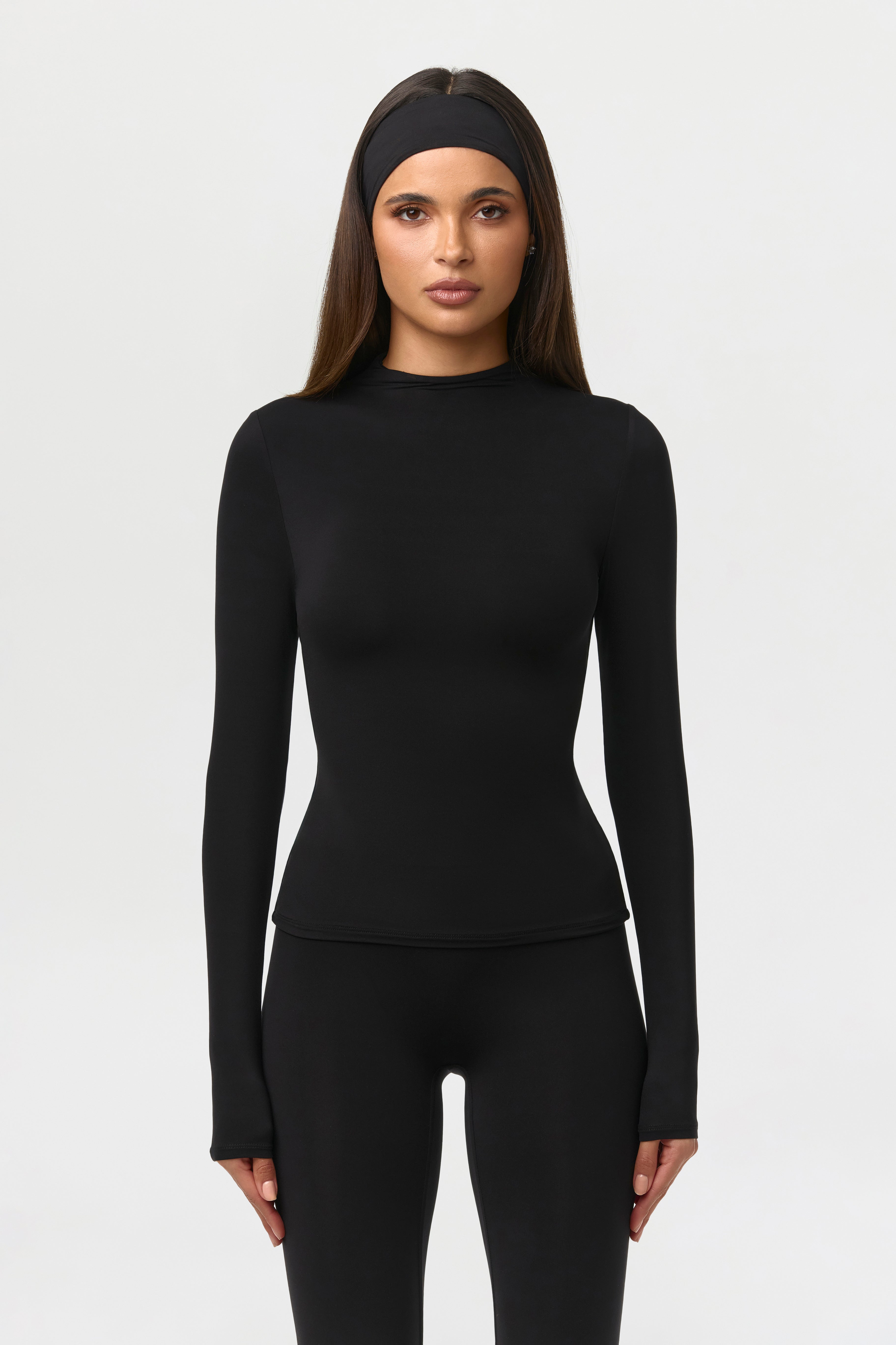Naked Mock Neck Top