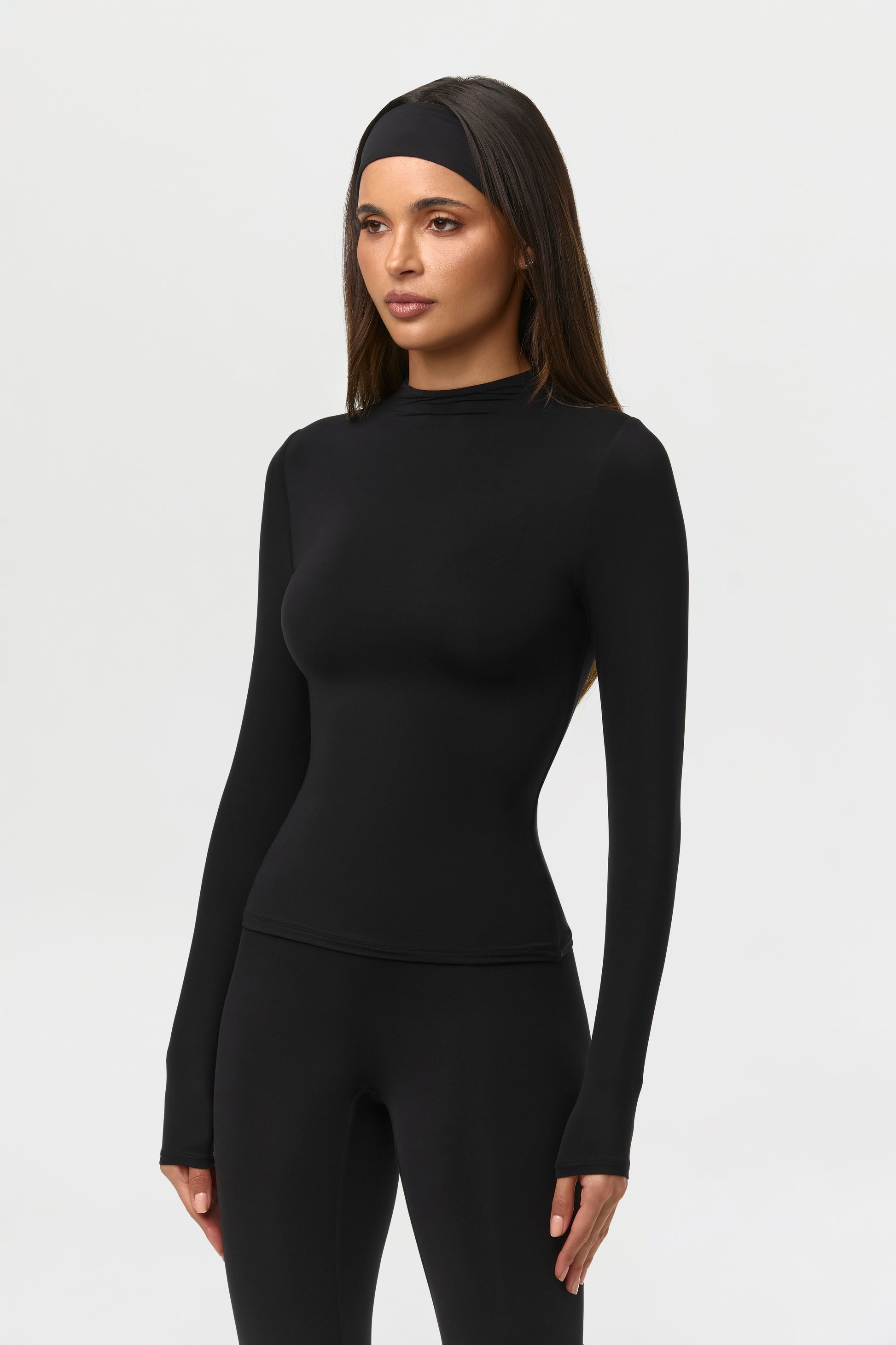 Naked Mock Neck Top