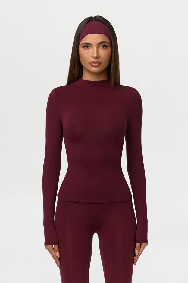 Naked Mock Neck Top