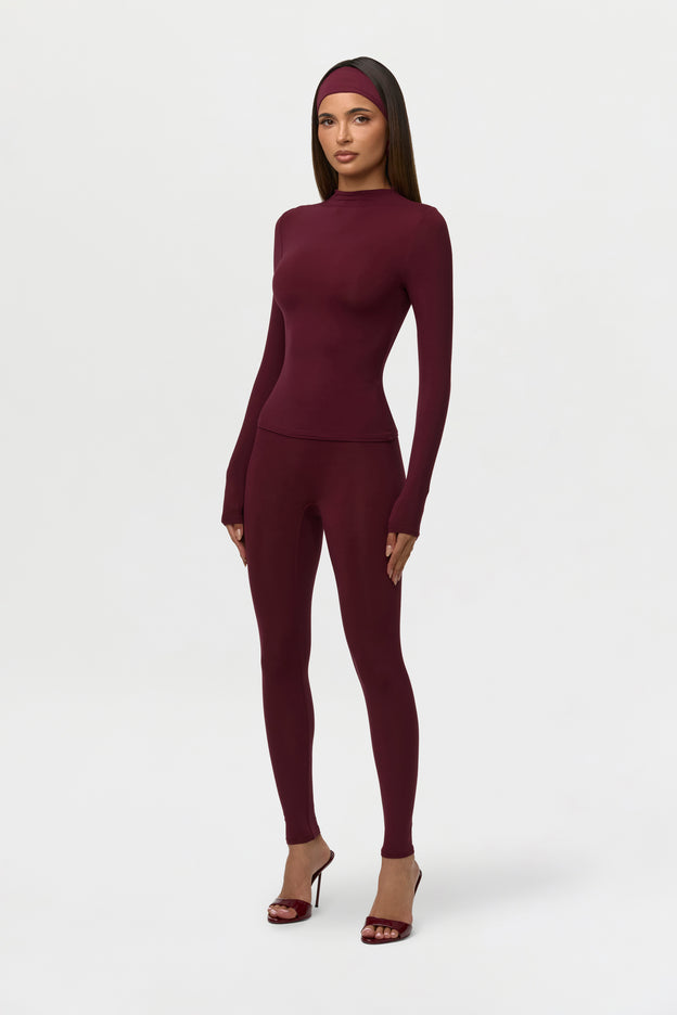 Naked Mock Neck Top