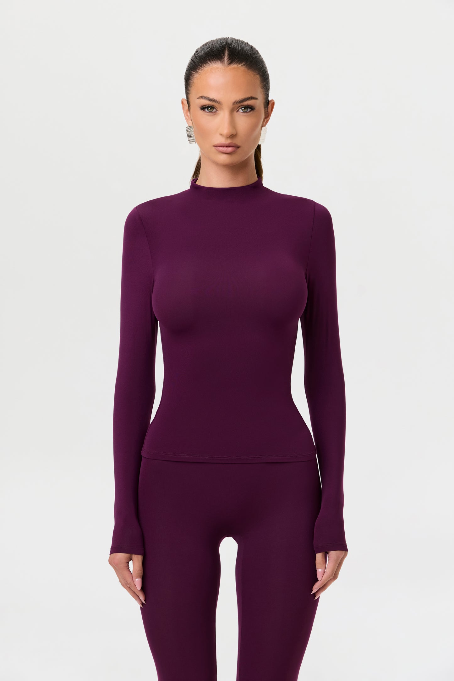 Naked Mock Neck Top