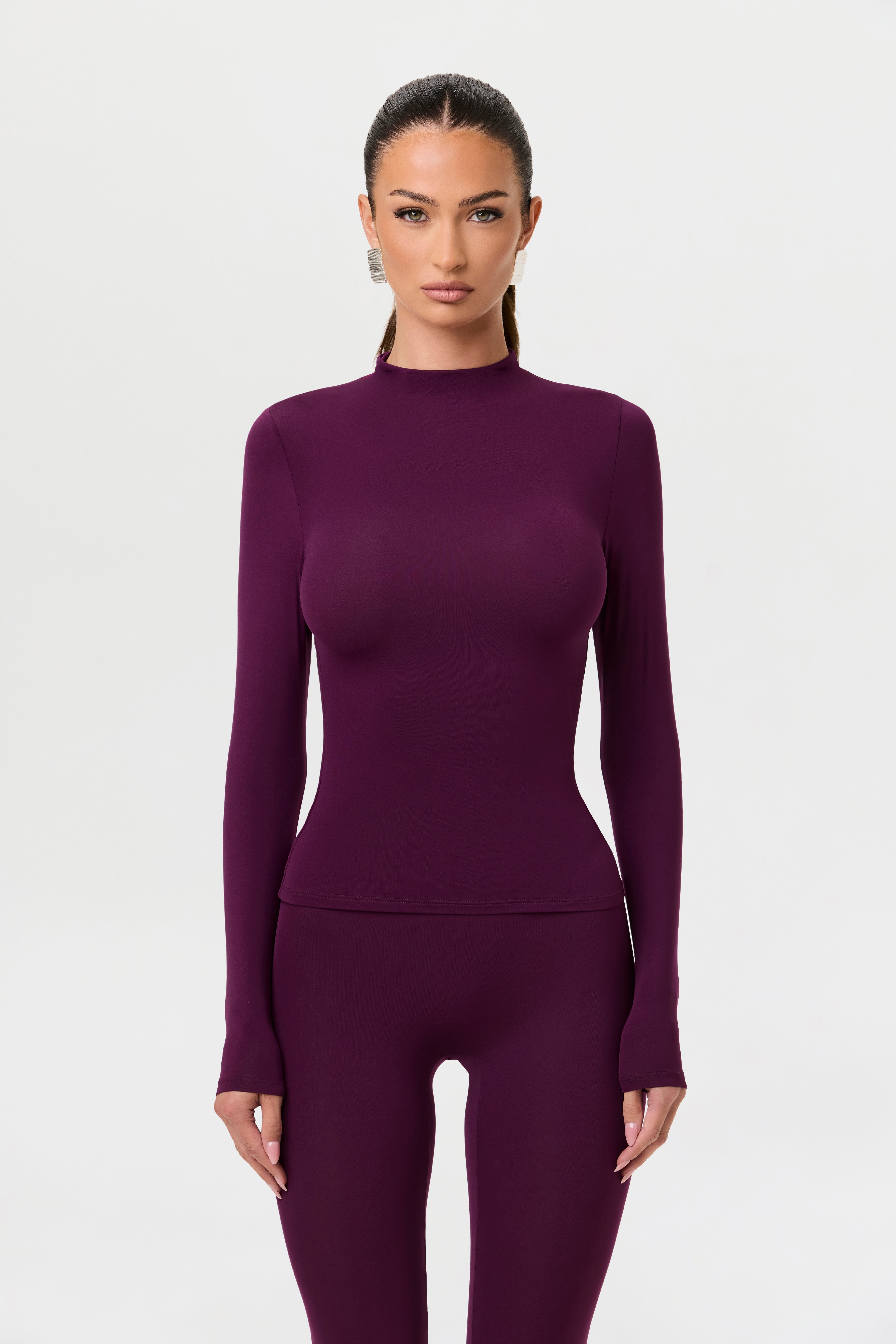 Naked Mock Neck Top