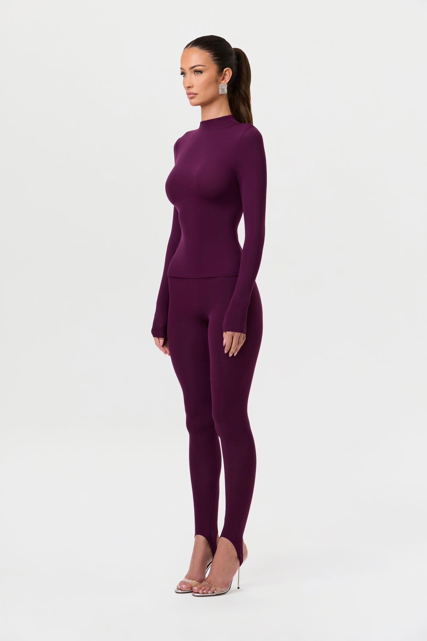 Naked Mock Neck Top