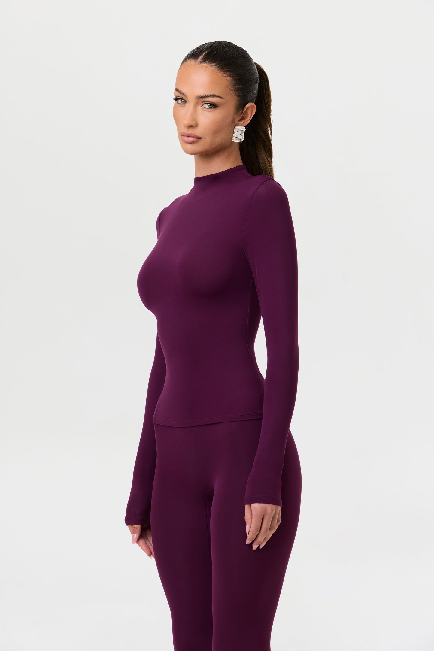 Naked Mock Neck Top