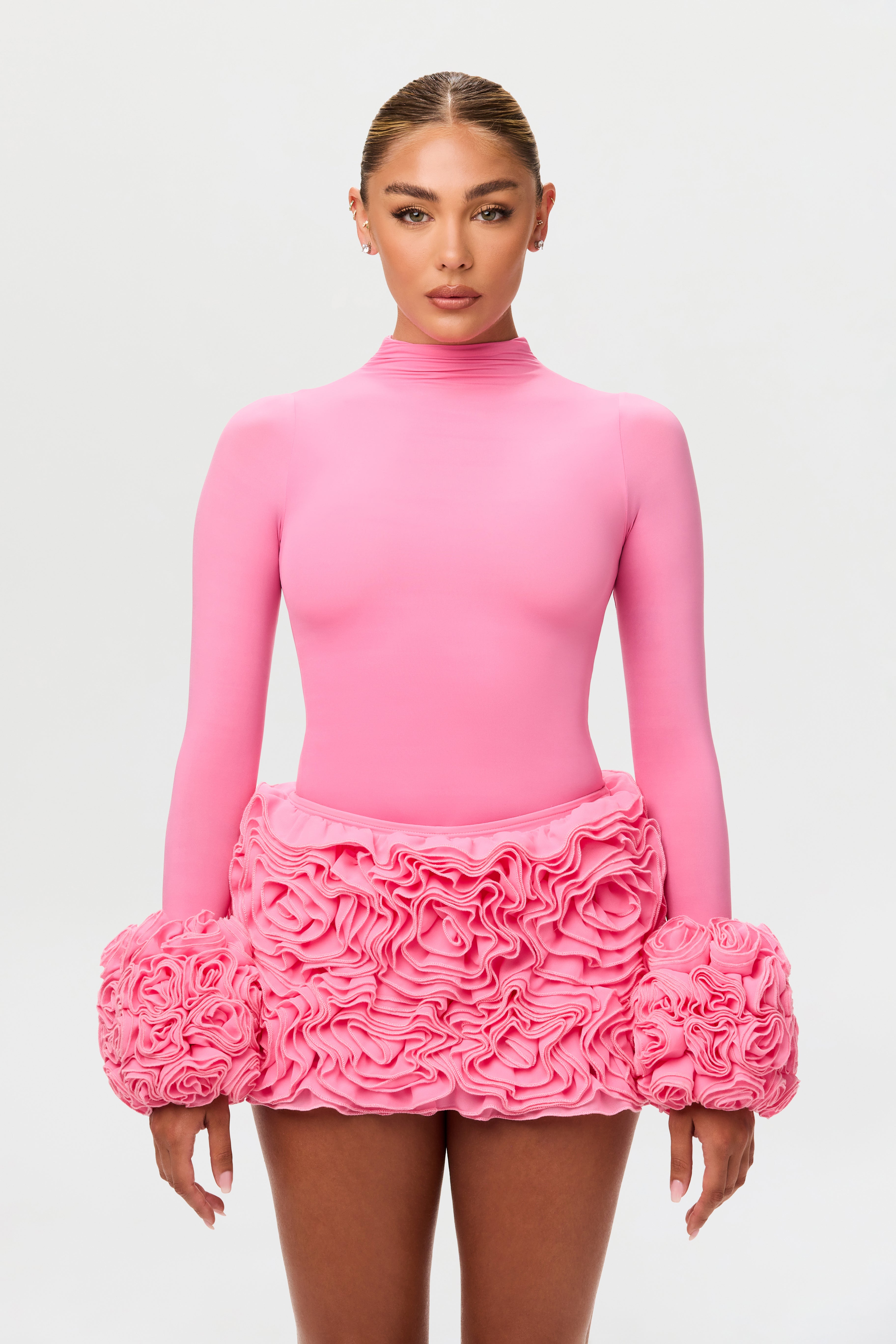 Naked Mock Neck Top
