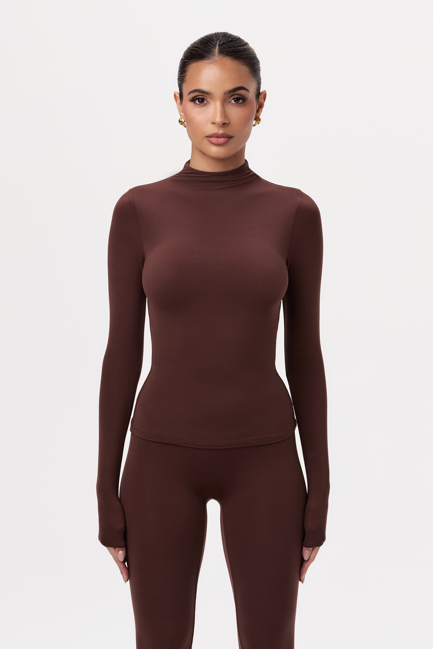 Naked Mock Neck Top