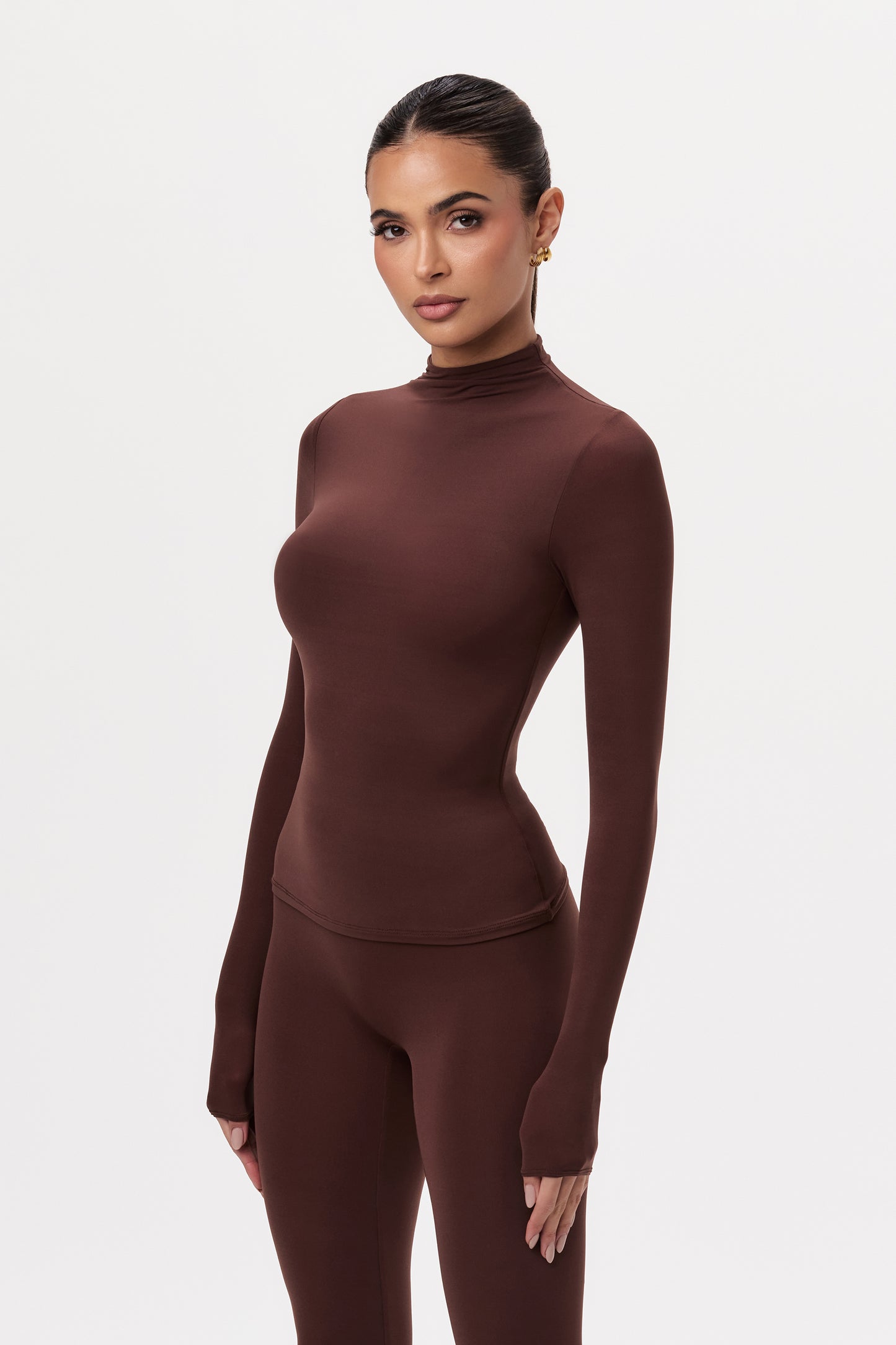 Naked Mock Neck Top