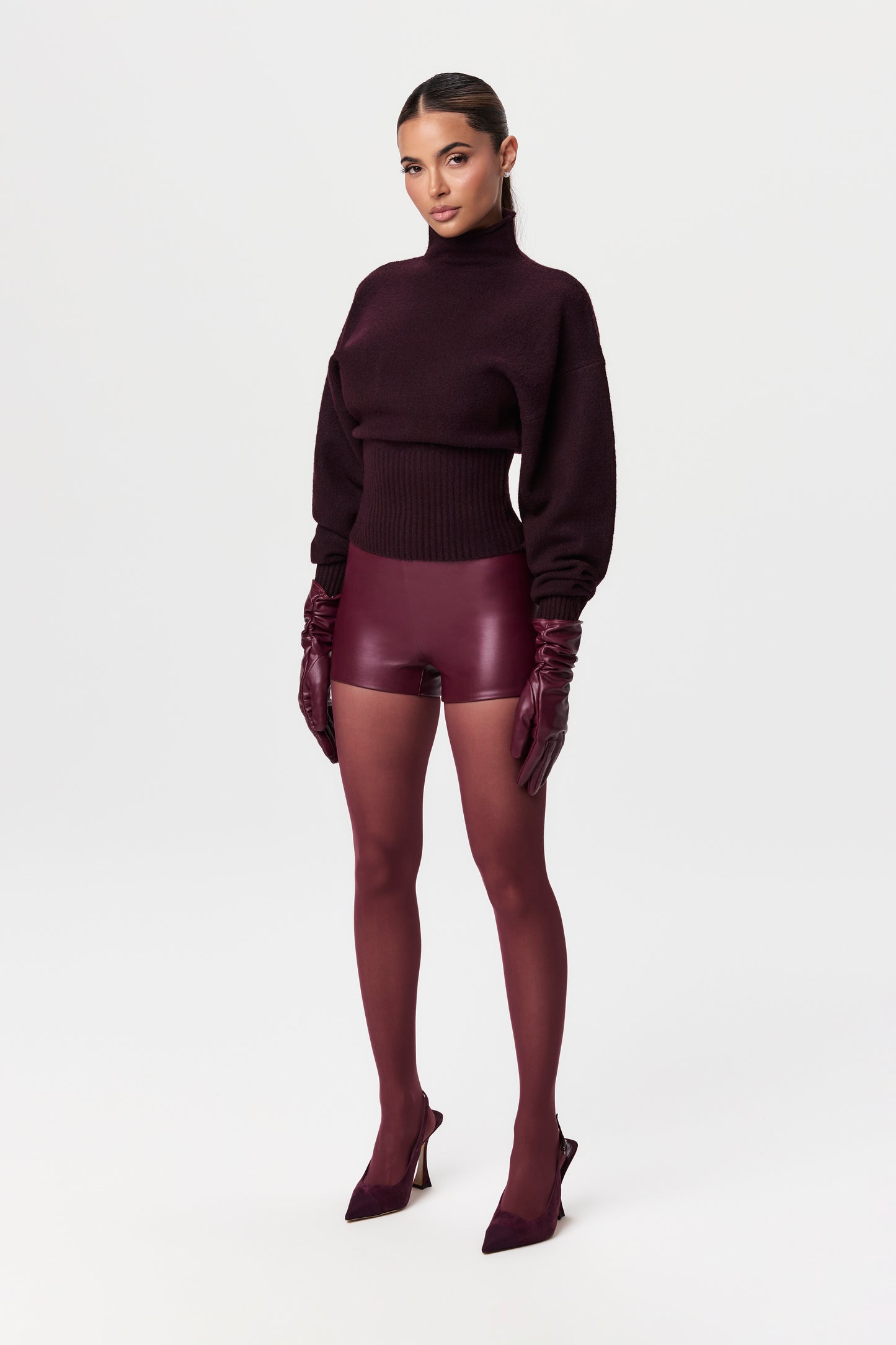 Vegan Leather Hot Pants