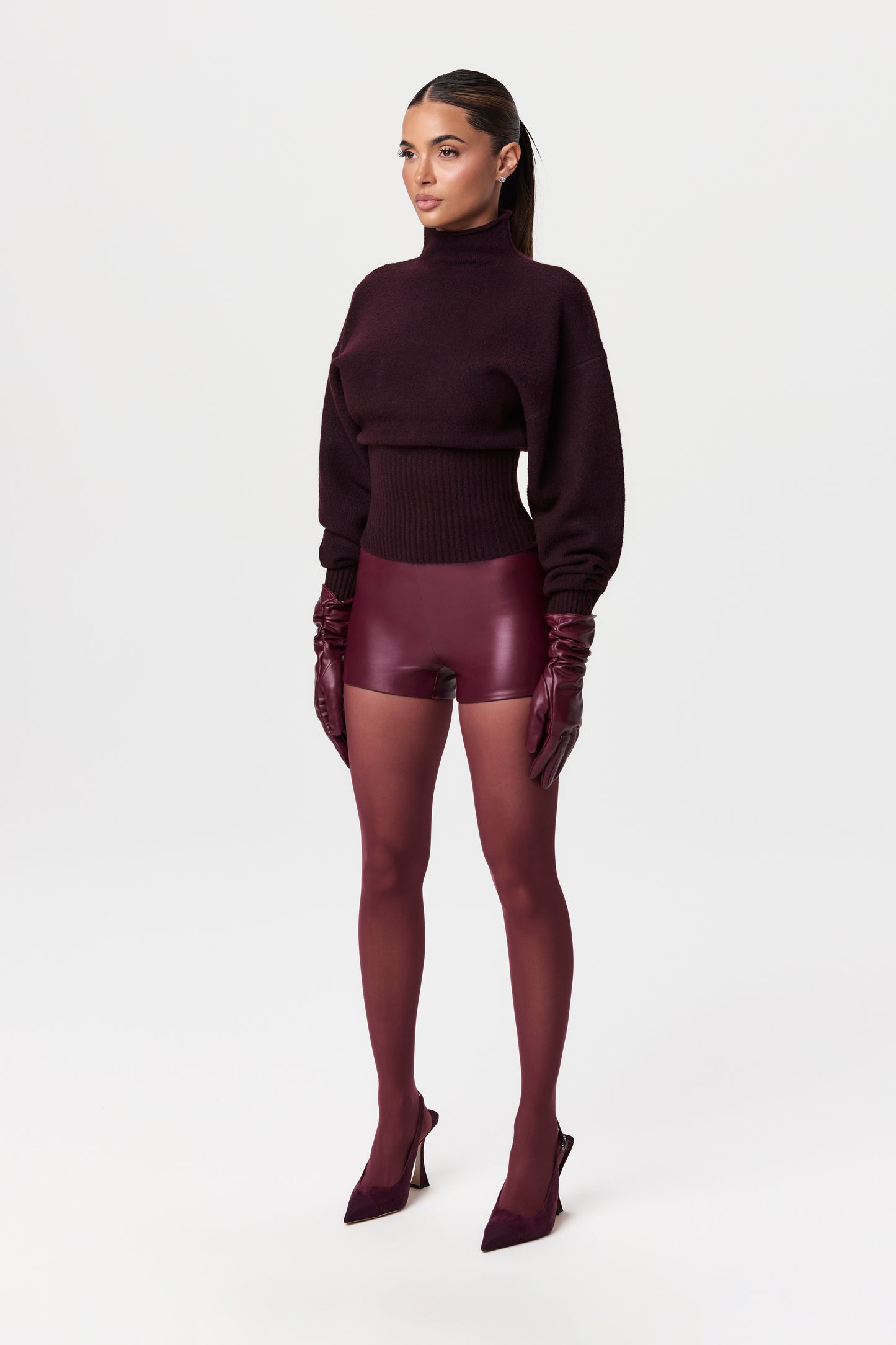 Vegan Leather Hot Pants