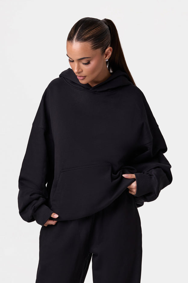 French Cotton-Terry Oversized Hoodie