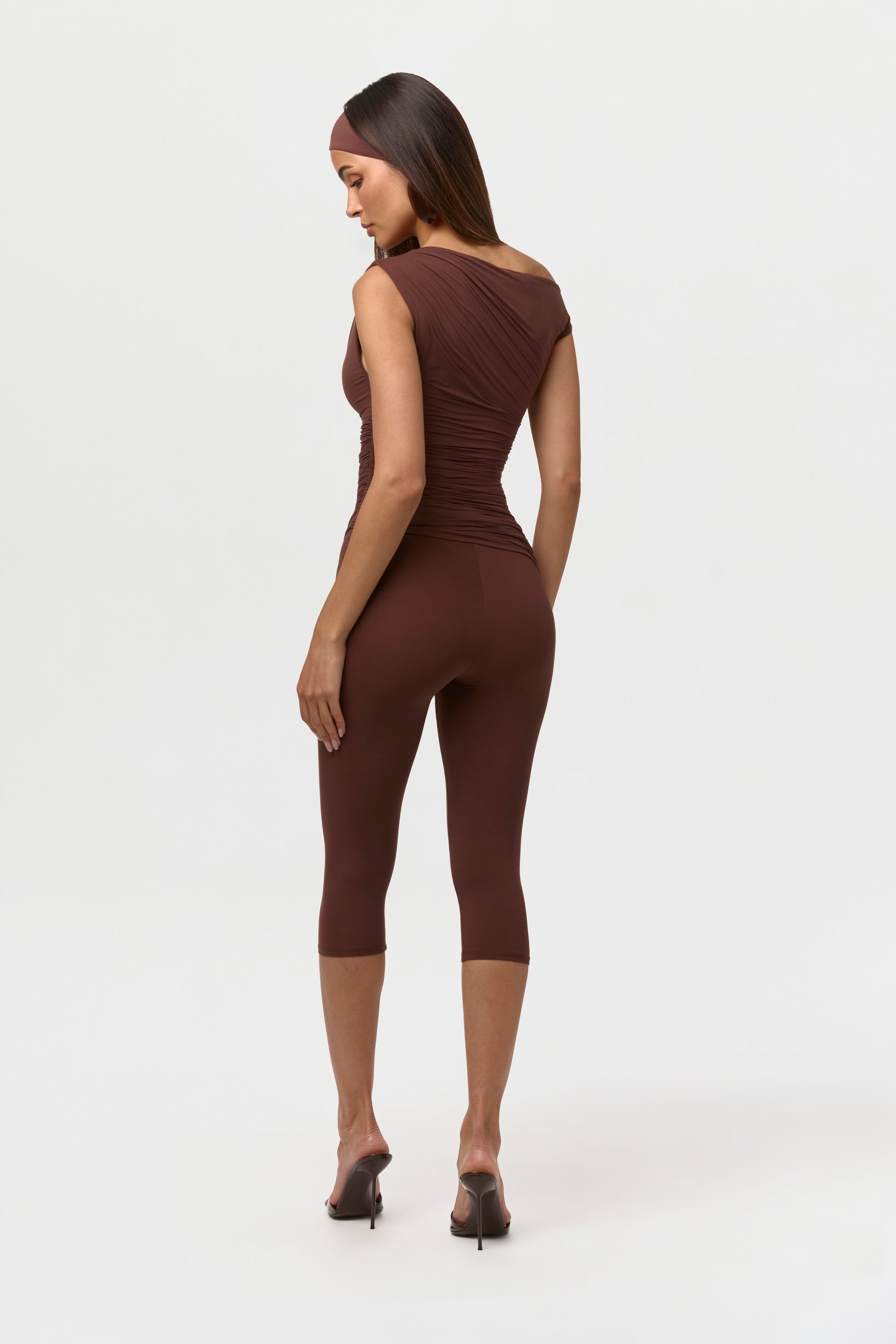 Naked Ruched Off Shoulder Top