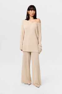 Knit Wide-Leg Pant
