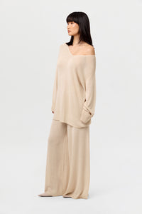 Knit Wide-Leg Pant