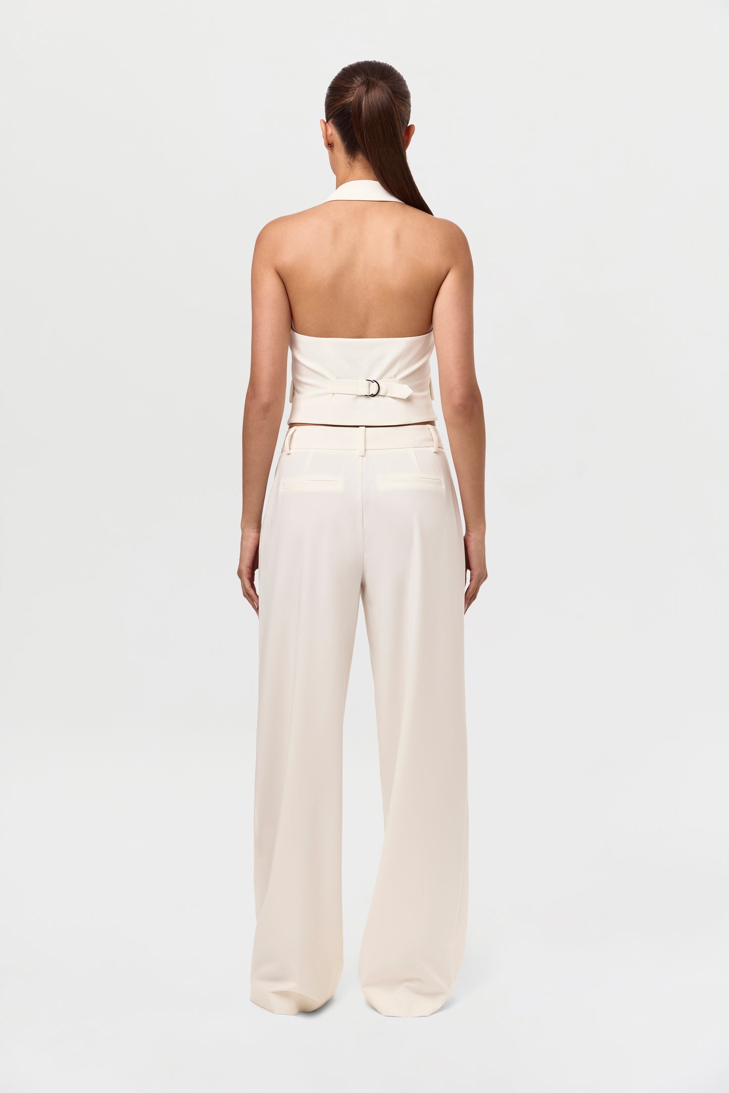 Tuxedo Halter Suit Vest