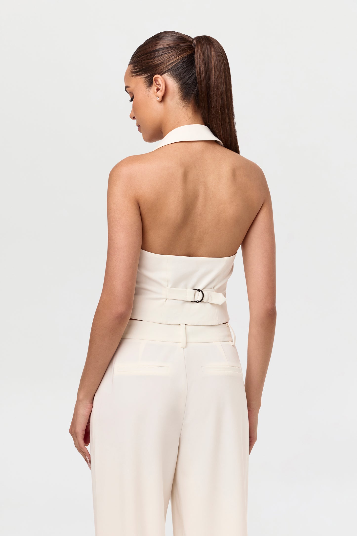 Tuxedo Halter Suit Vest