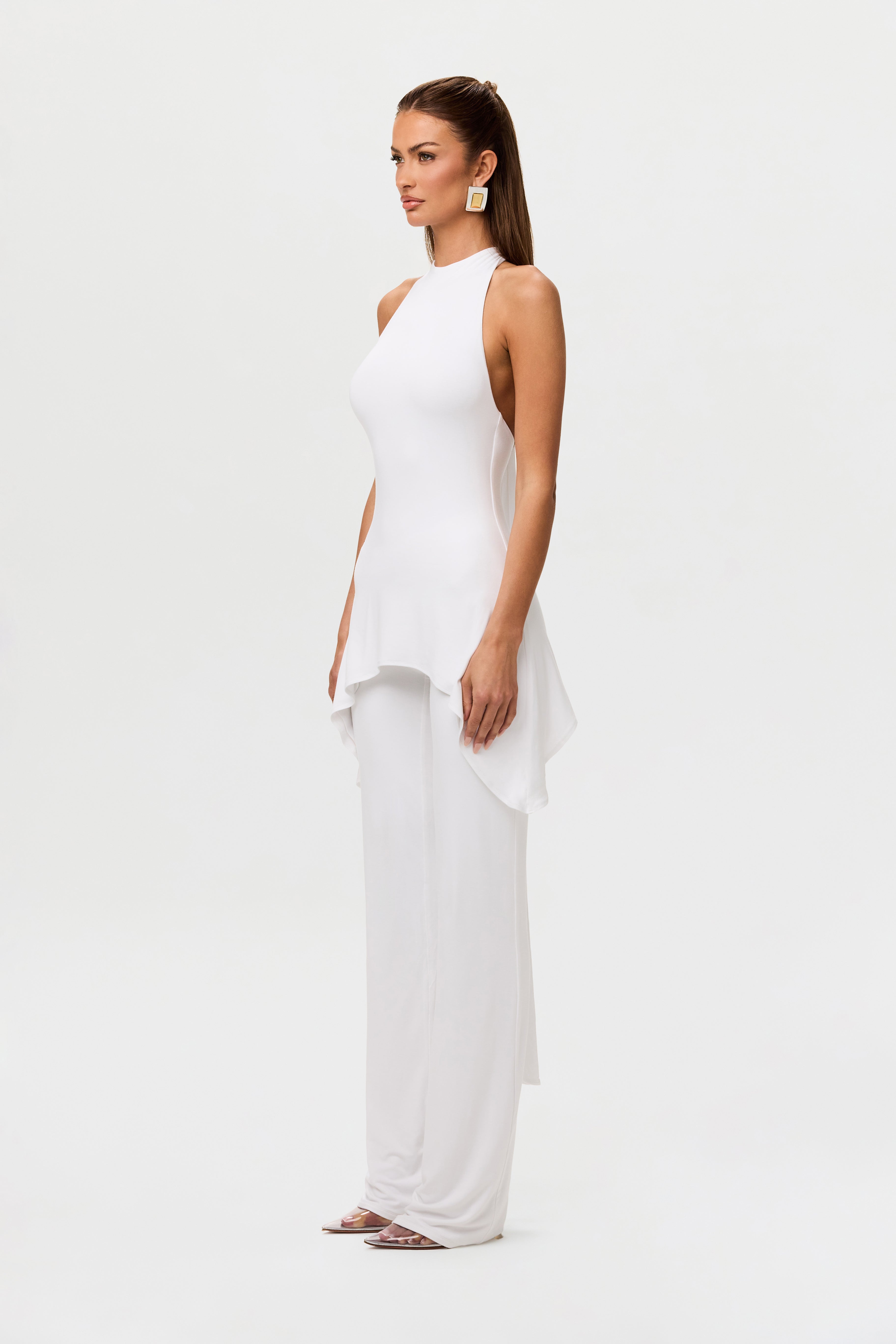 Smooth Halter High-Low Top
