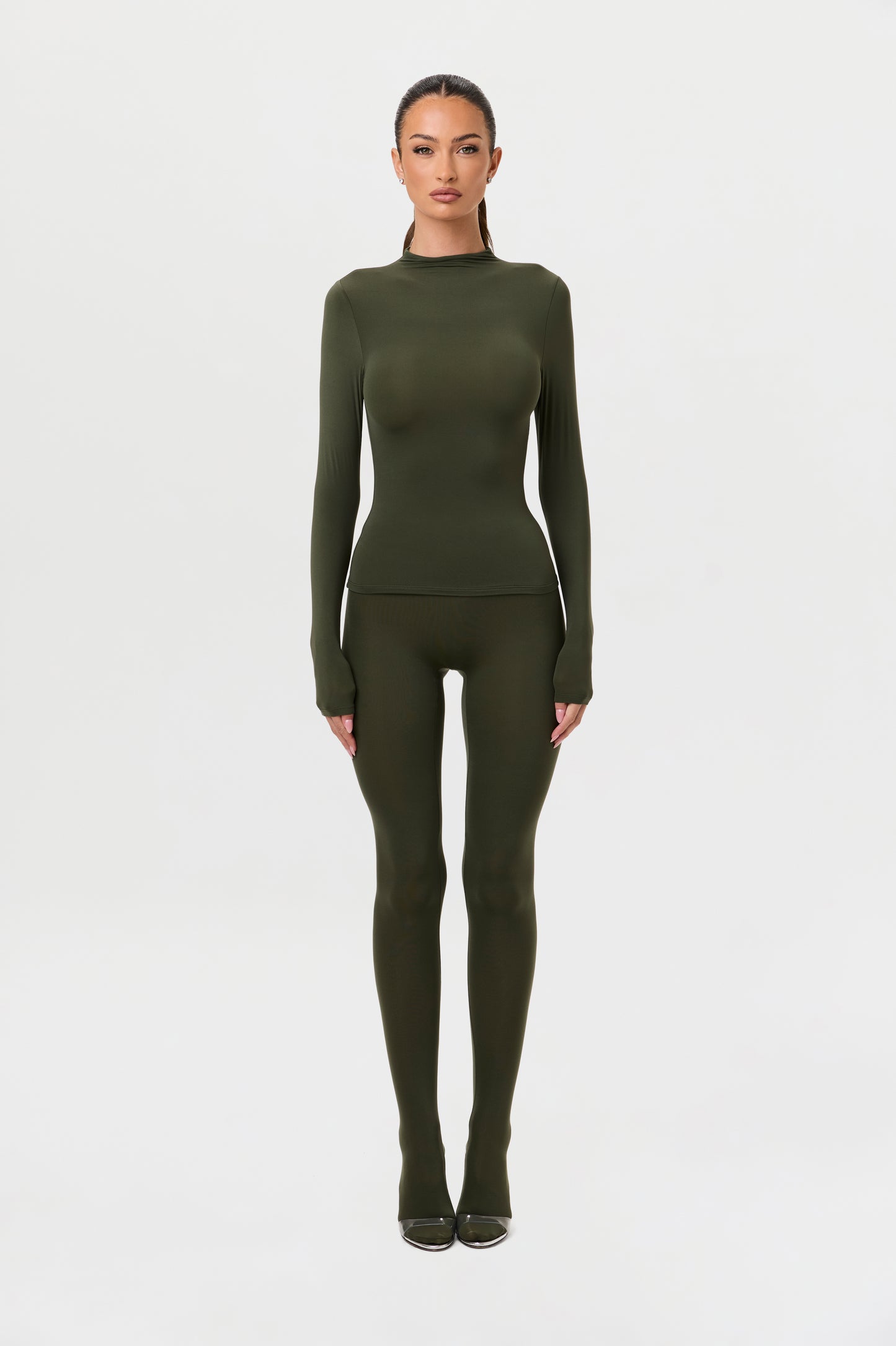 Naked Mock Neck Top