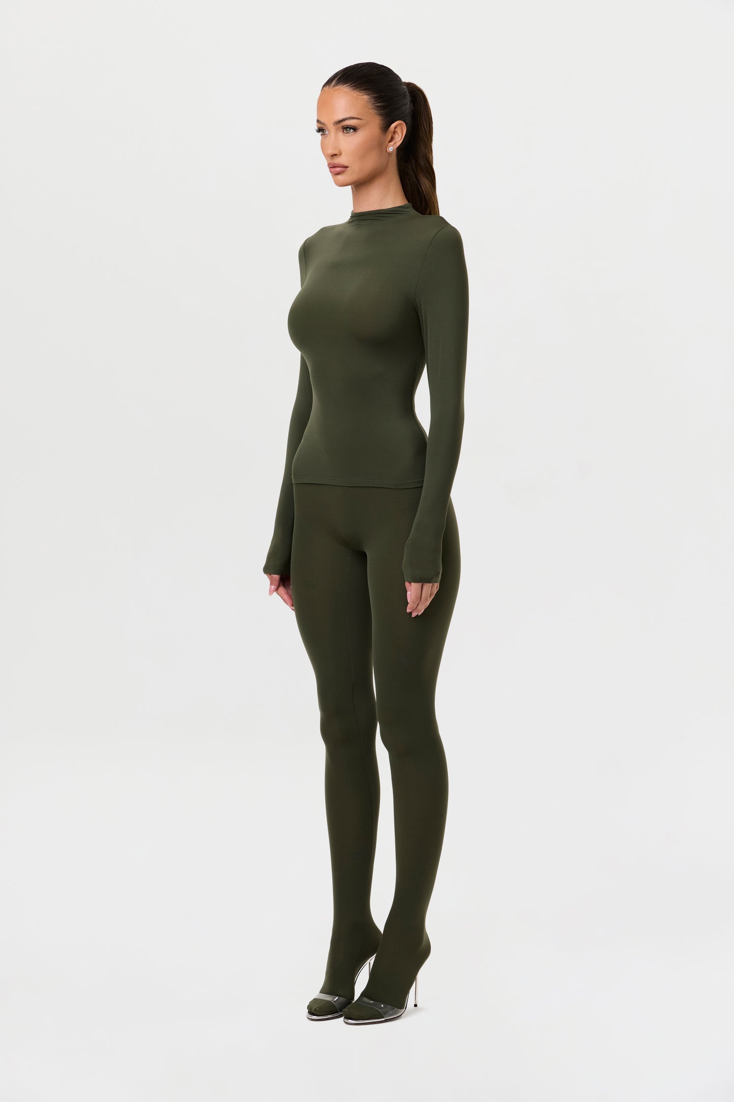 Naked Mock Neck Top