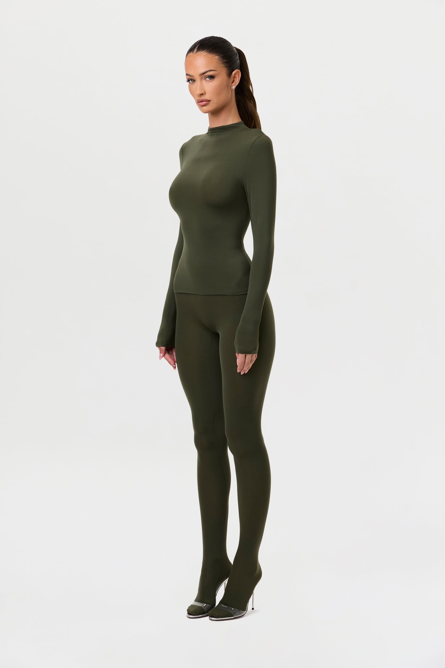 Naked Mock Neck Top