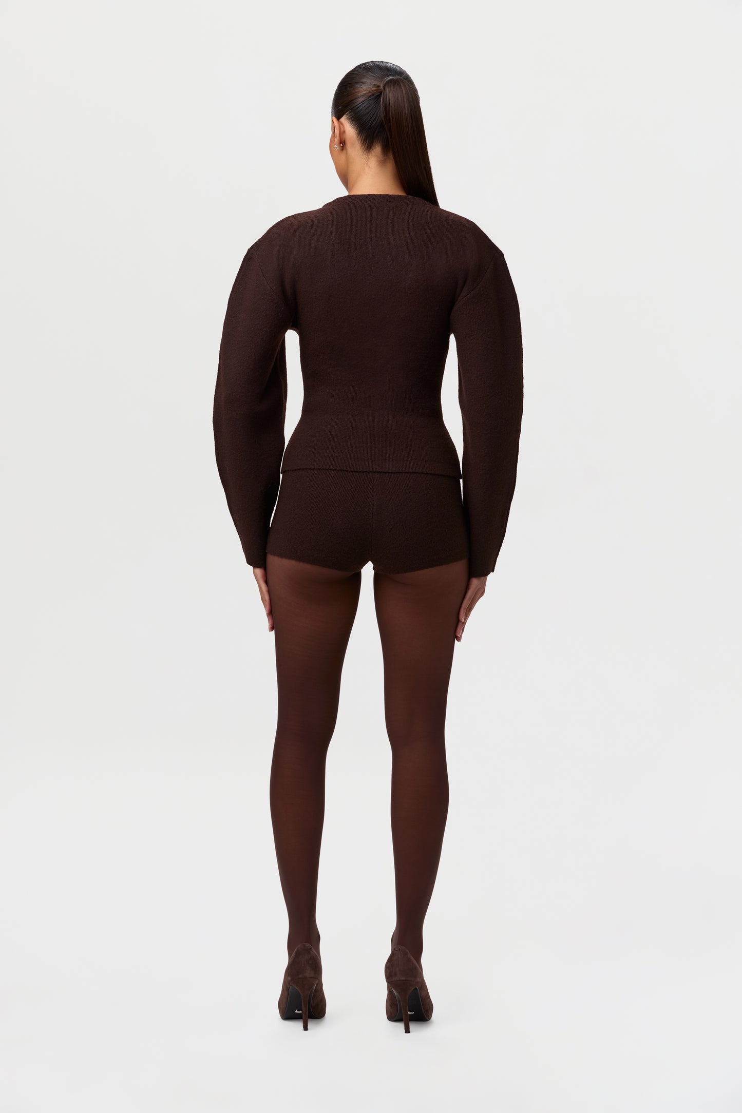 Knit High Waist Hot Pants