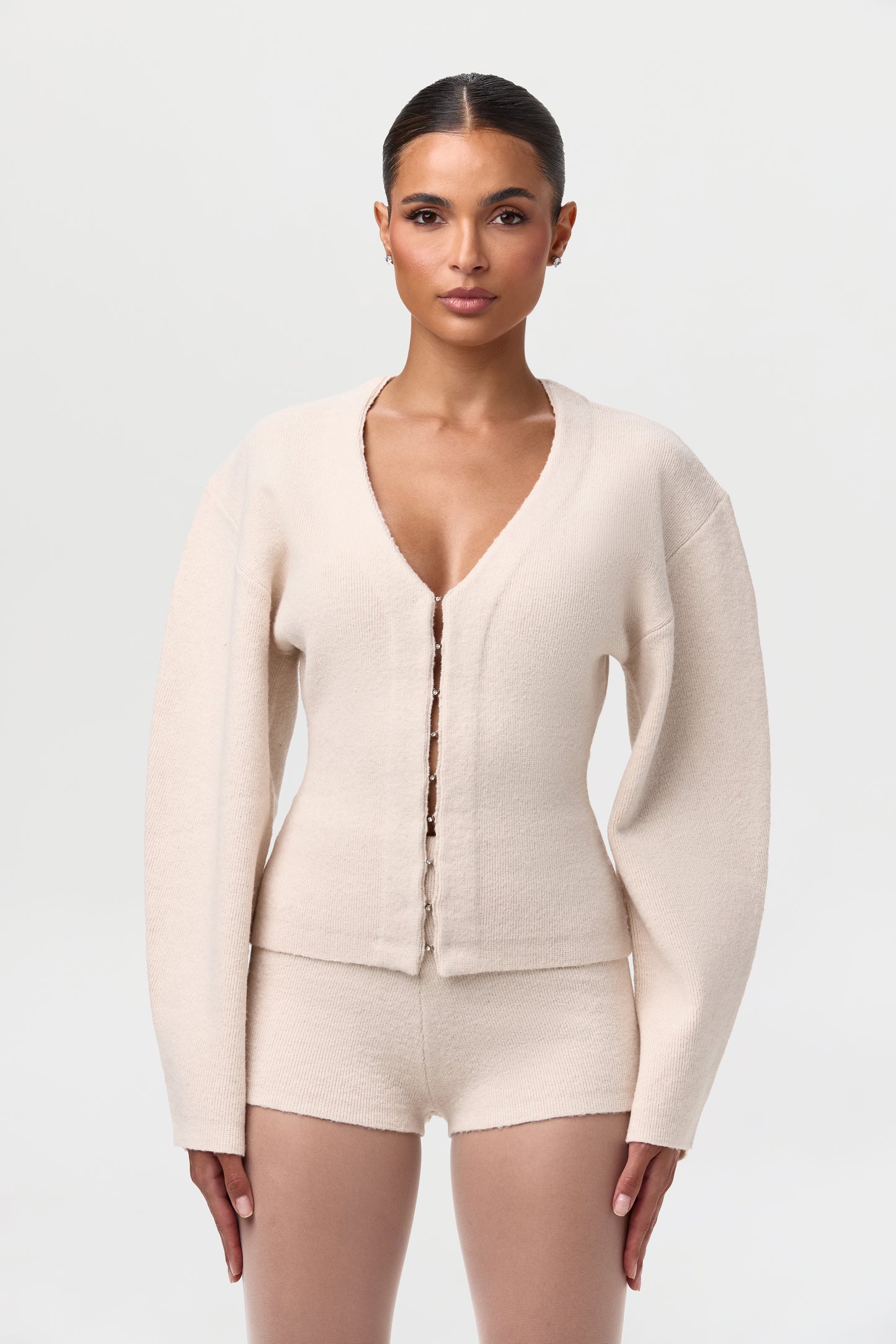 Knit High Waist Hot Pants