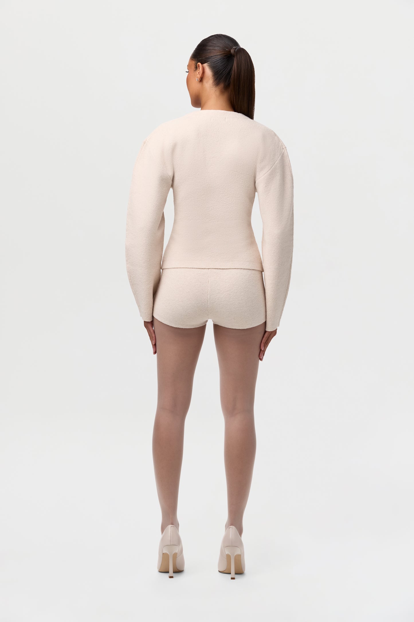 Knit High Waist Hot Pants