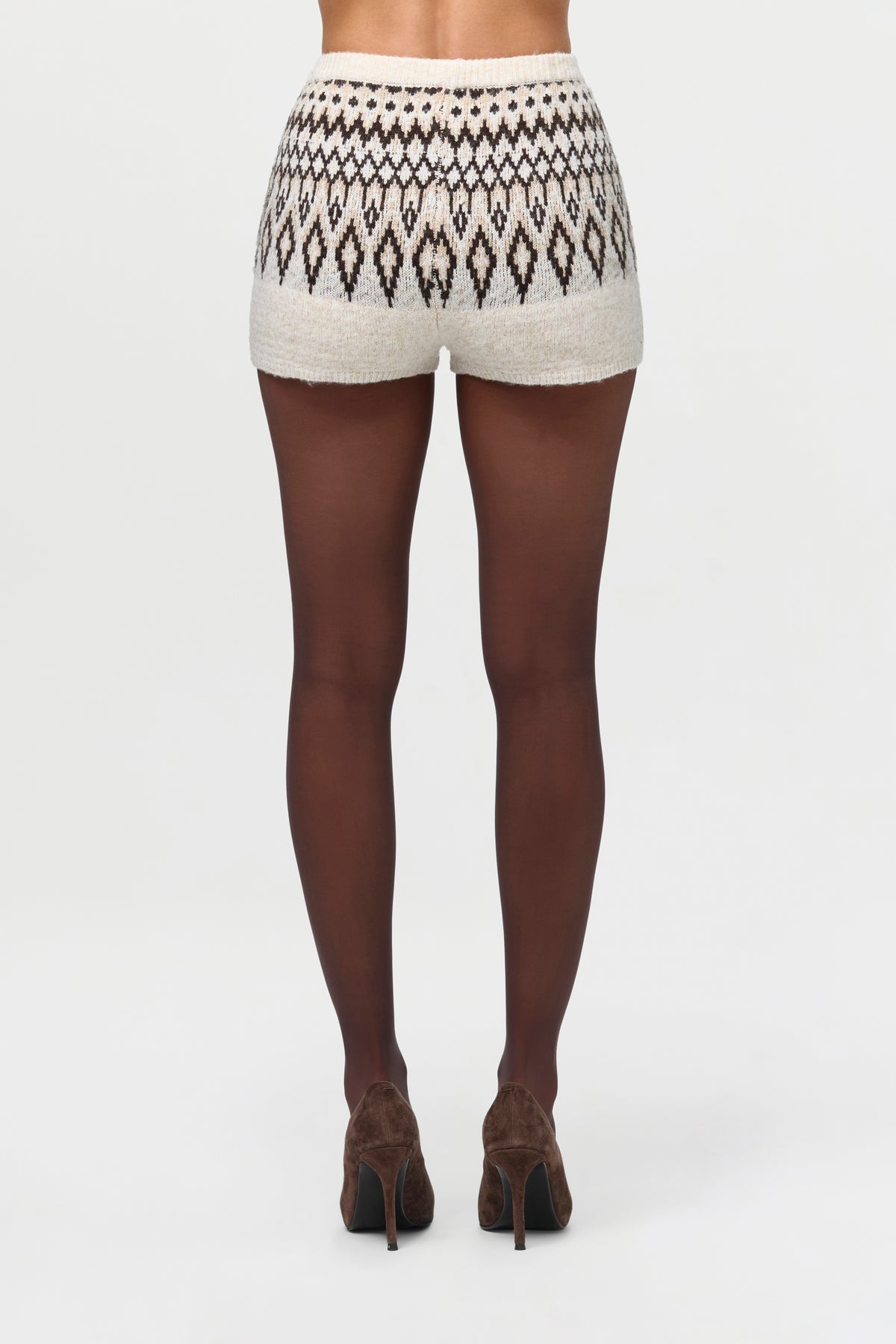 Knit Fair Isle Hot Pants