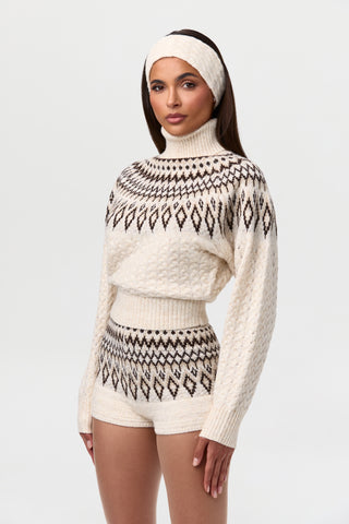 Knit Fair Isle Hot Short