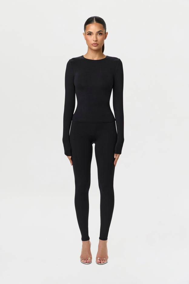 Naked Crewneck Top