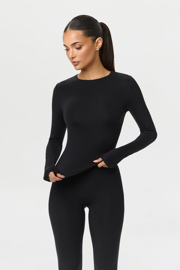 Naked Crewneck Top