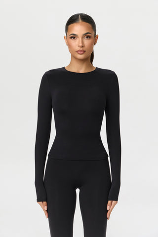 Naked Crewneck Top