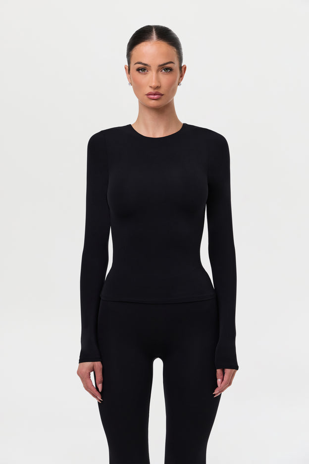 Naked Crewneck Top