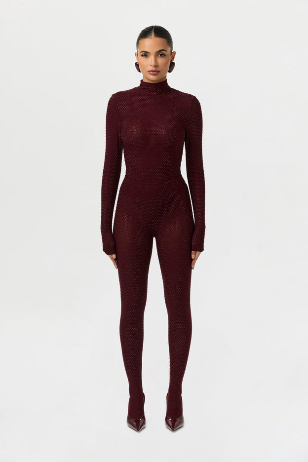 Crystal Closed Toe Leggings