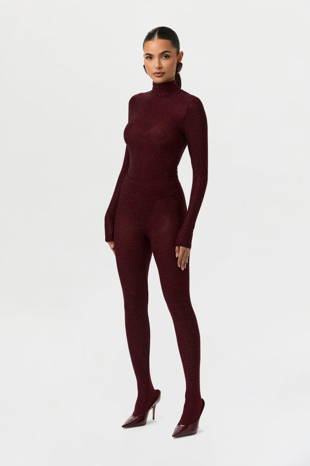 Crystal Closed Toe Leggings Petite