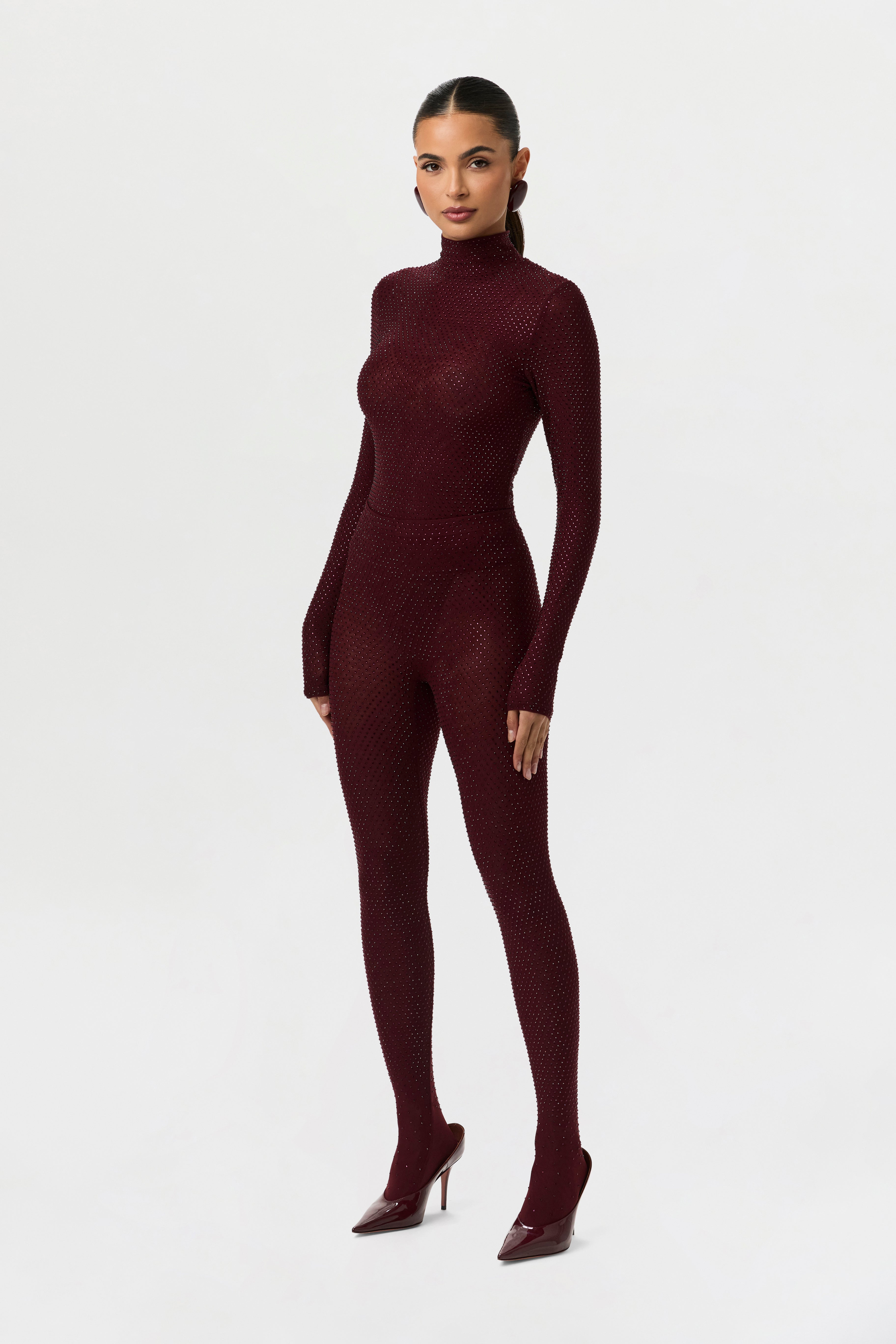 Crystal Closed Toe Leggings