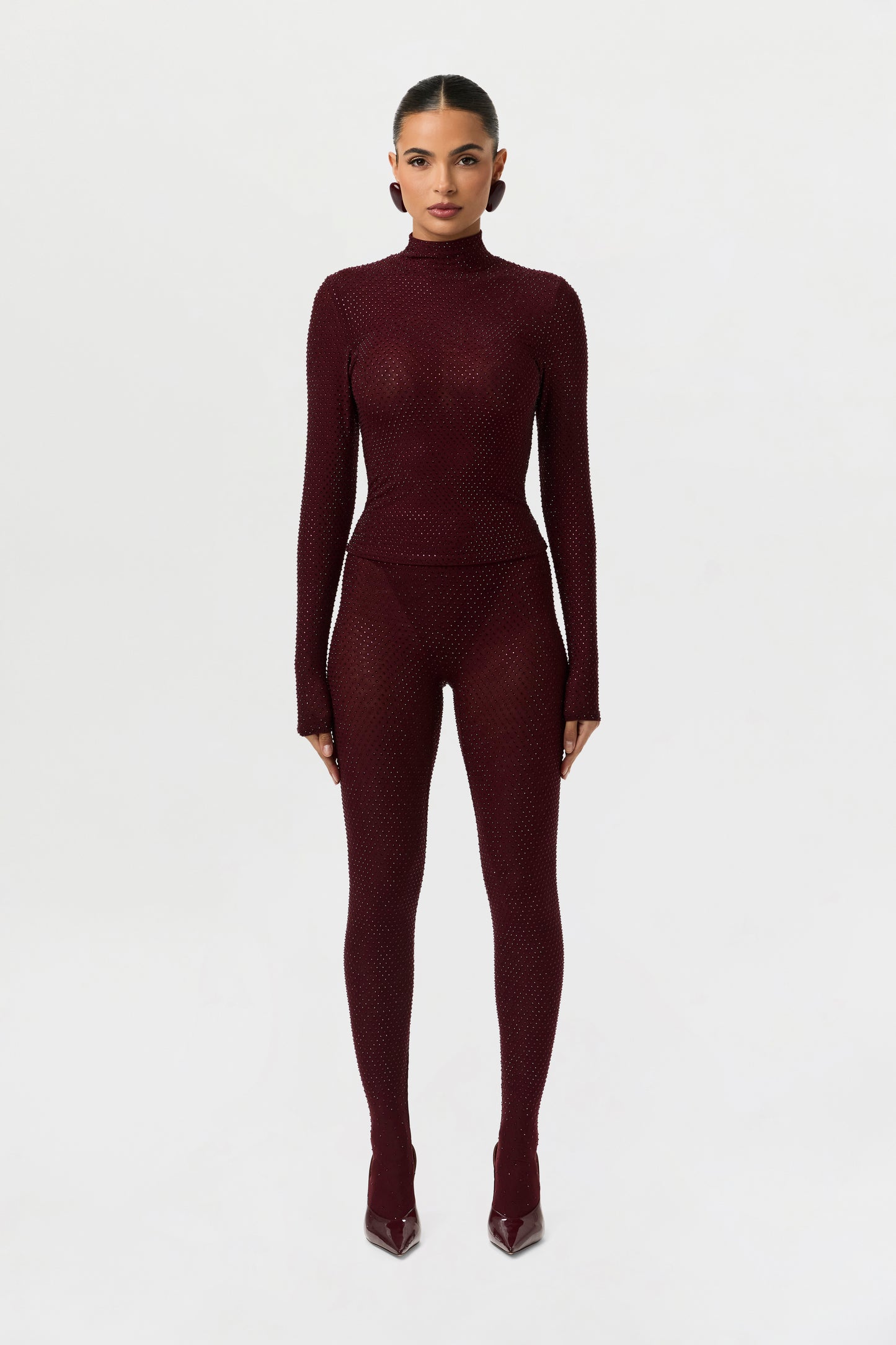 Crystal Closed Toe Leggings Petite