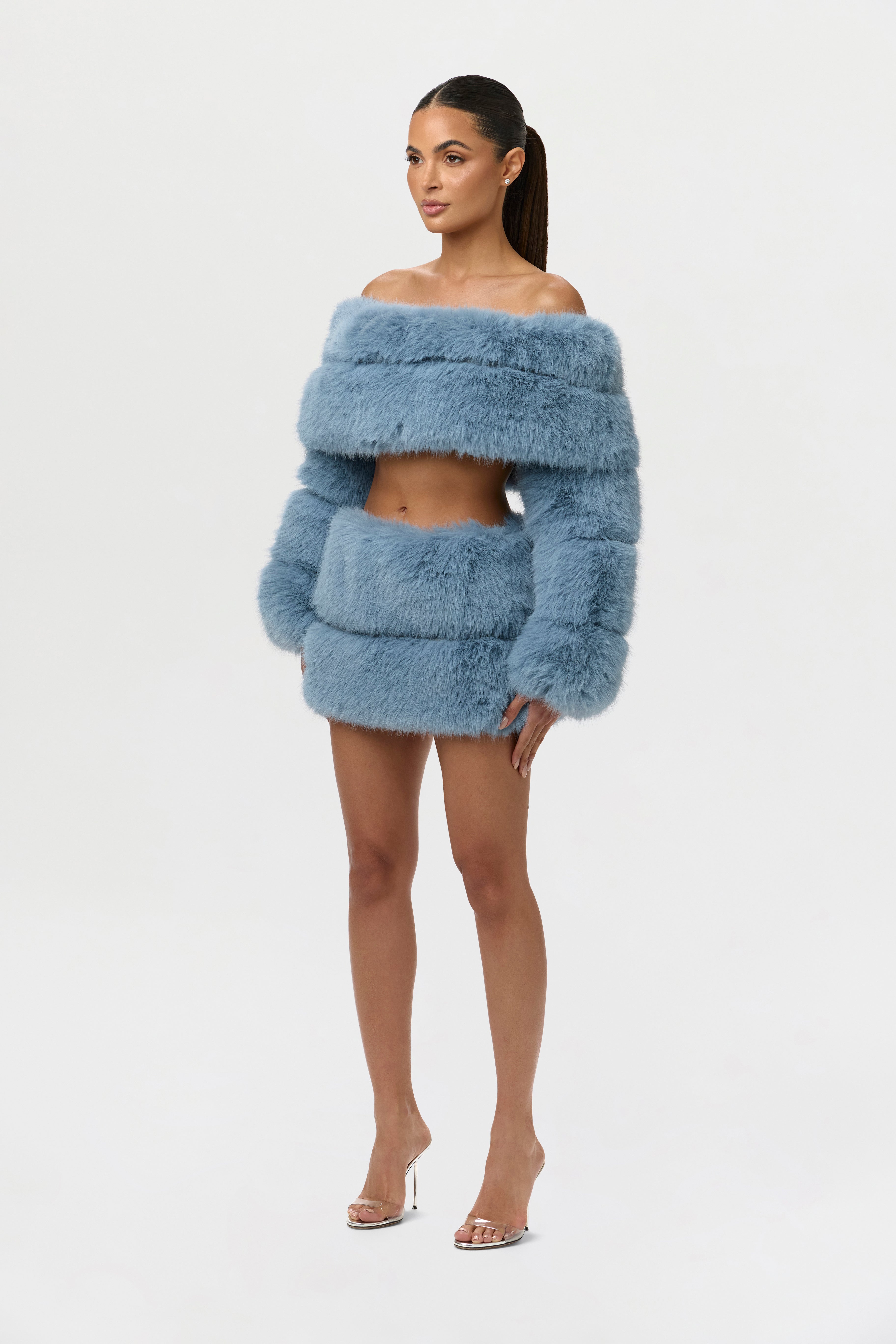 Faux Fur Pelted Mini Skirt – Naked Wardrobe