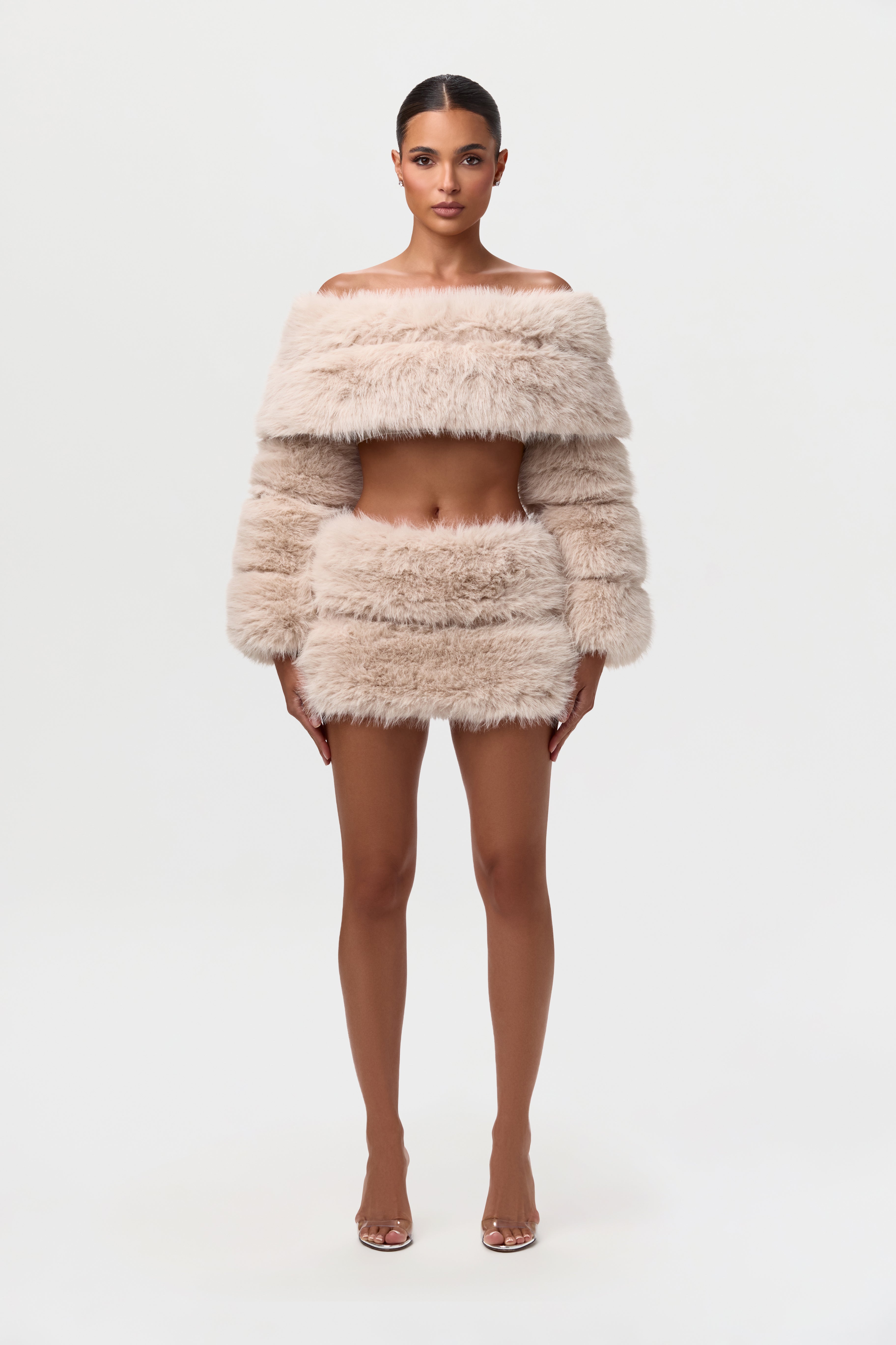 Faux Fur Pelted Mini Skirt – Naked Wardrobe