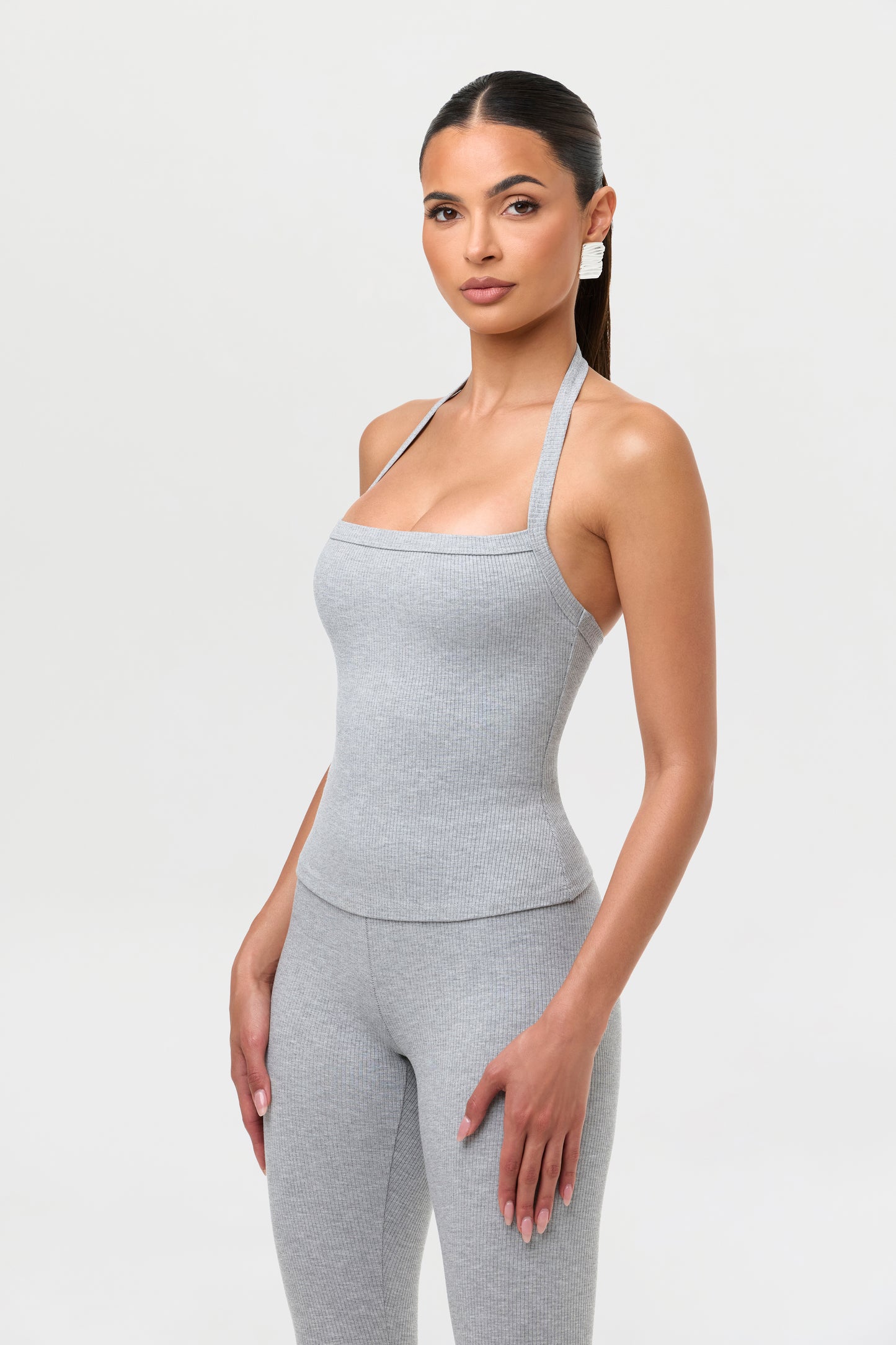 Snatched Crewneck Halter Top
