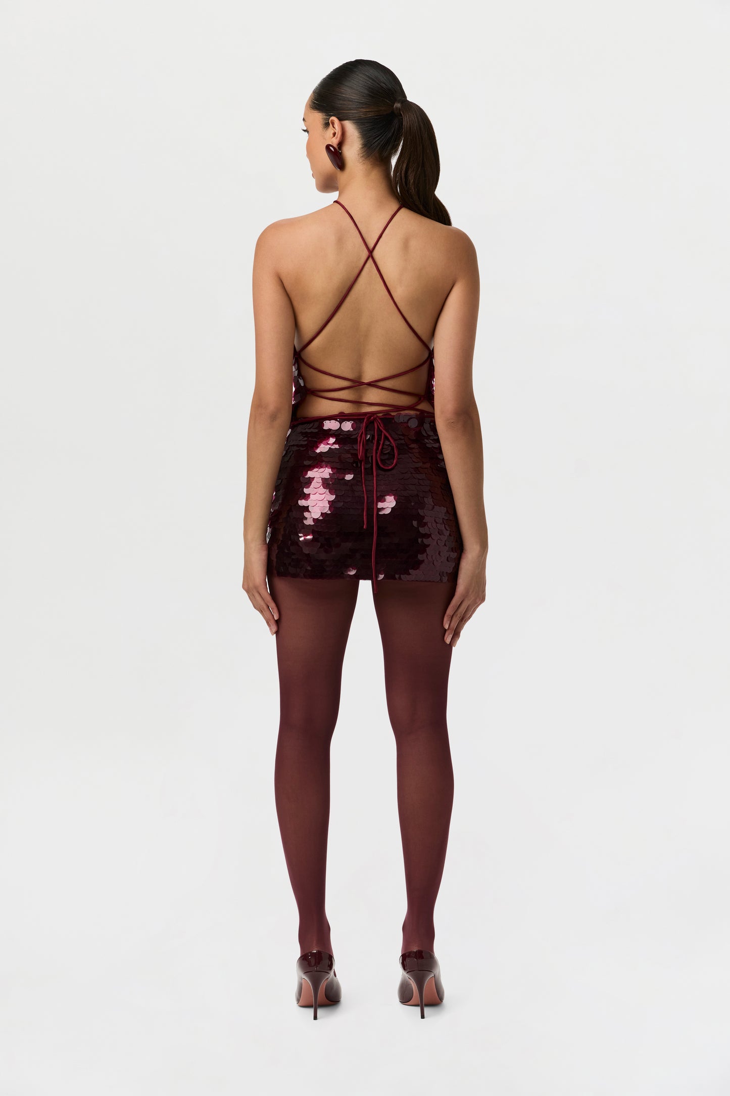 Sequin High Waist Mini Skirt