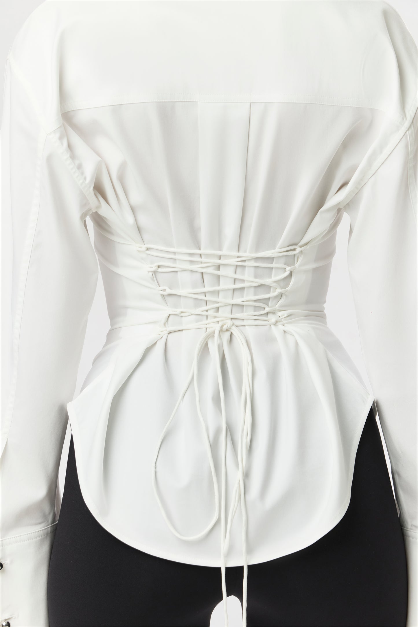 Shirting Contour Button Up Top