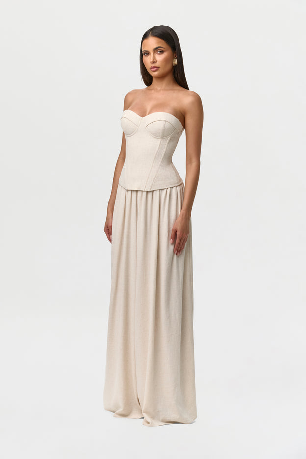 Linen Corset Top