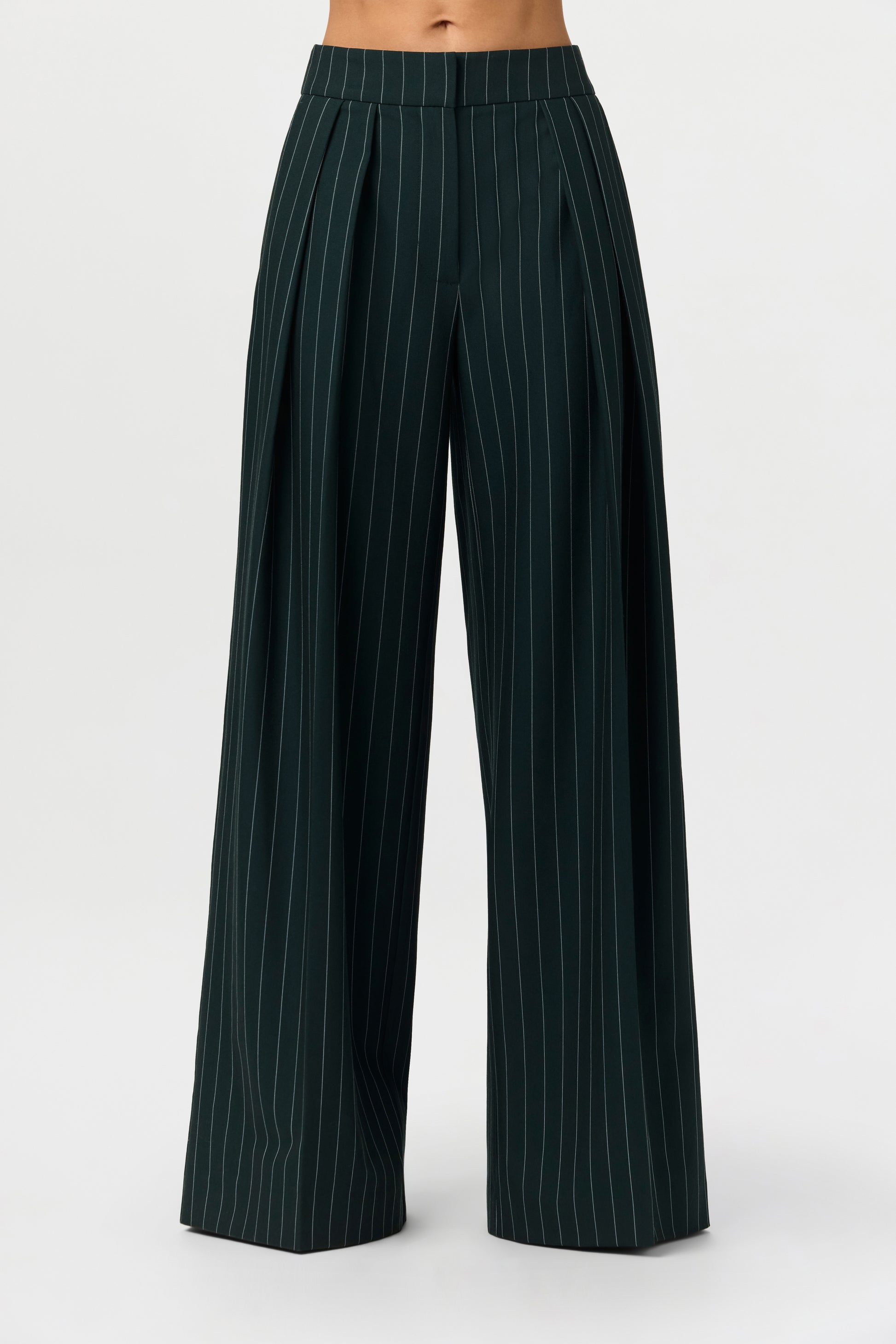 Suiting Pinstripe Wide-leg Pants